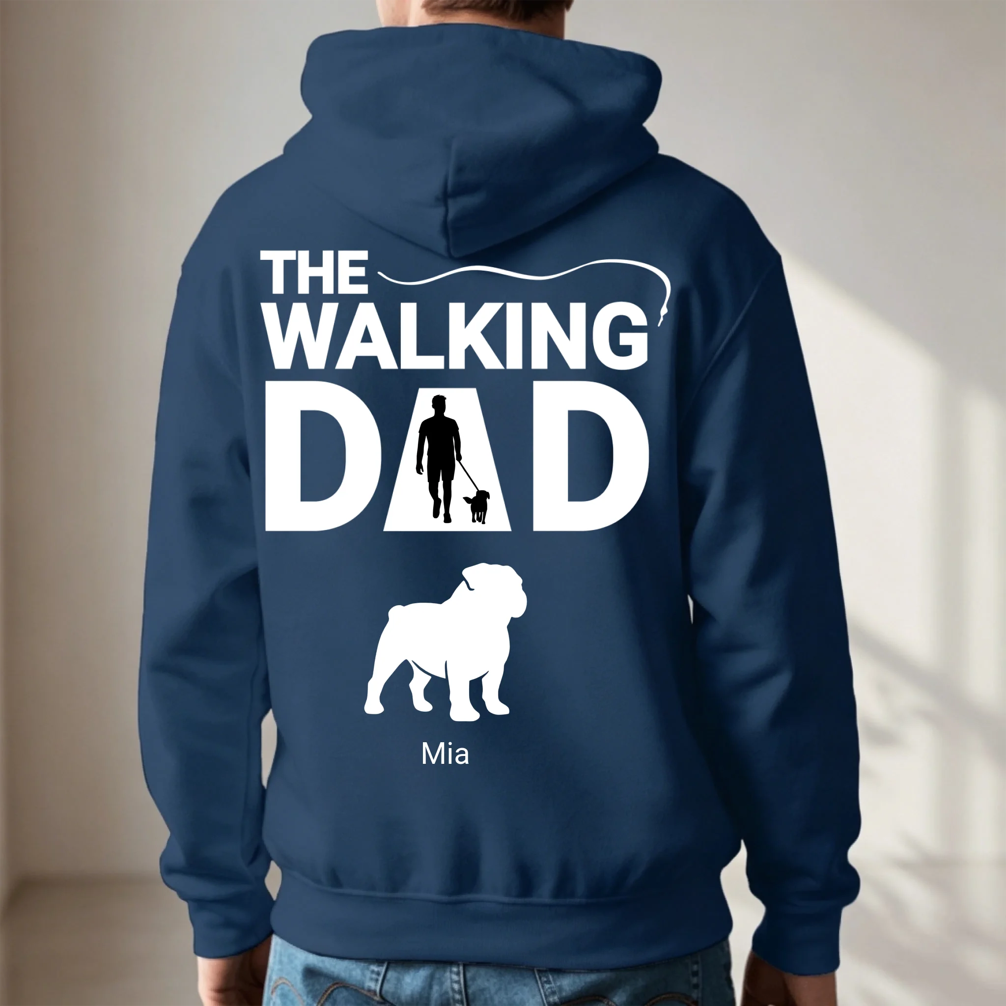 hoodie-navy blue
