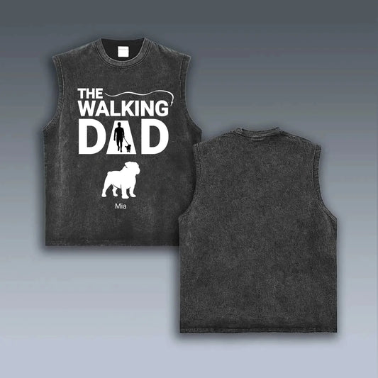 【Customizable】The Walking DAD- VINTAGE TANK TOP With large-scale pattern designs