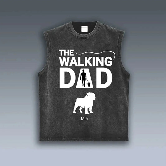 【Customizable】The Walking DAD- VINTAGE TANK TOP With large-scale pattern designs